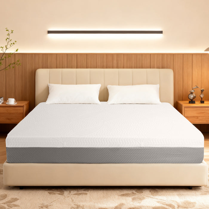10-Inch Premium FULL Mattress - Premium 4-Layer Foam Sofa & Mattress - Japanese Design & Manufacturing, Ultra-Breathable, Eco-Friendly, Antimicrobial, Ergonomic Zoned Support, CertiPUR-US & OEKO-TEX