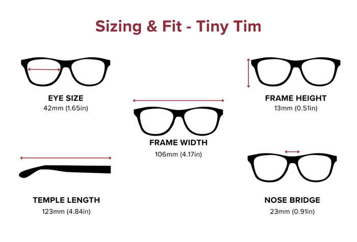 DebSpecs Large-size eyewear fit guide Tiny Tim 1280 1280