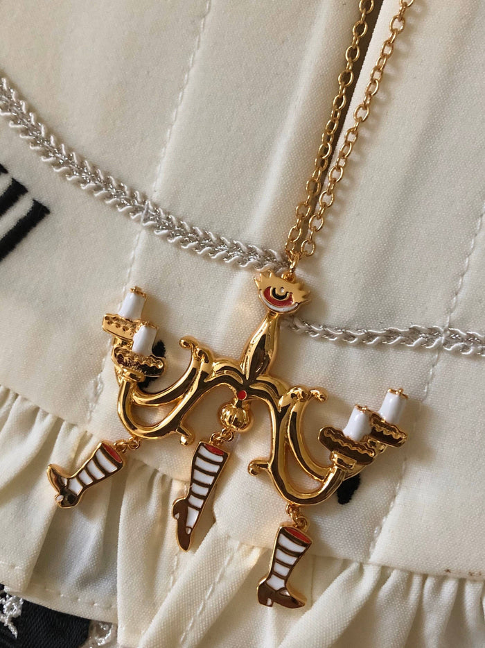 18k Gold Plated Chandelier Necklace - Lolita Collective
