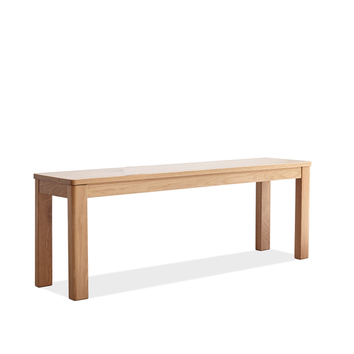 (1M) Natural Oak Wood for Dining Bench Table Bench for Living Room