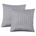 2 Pack Outdoor Throw Pillows, Waterproof & Fade-Resistant Patio Cushions for Garden, Porch, Poolside Furniture - Soft & Comfortable Decorative Pillow Covers (18x18 Inch, Dusty Gray)