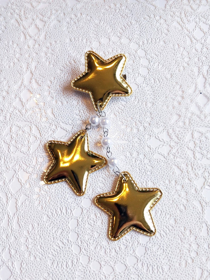 2-Way Large Shiny Gold Star Clip