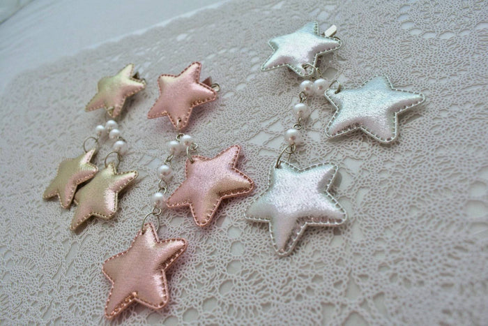 2-Way Metallic Star Clips (6 Colors) - Lolita Collective
