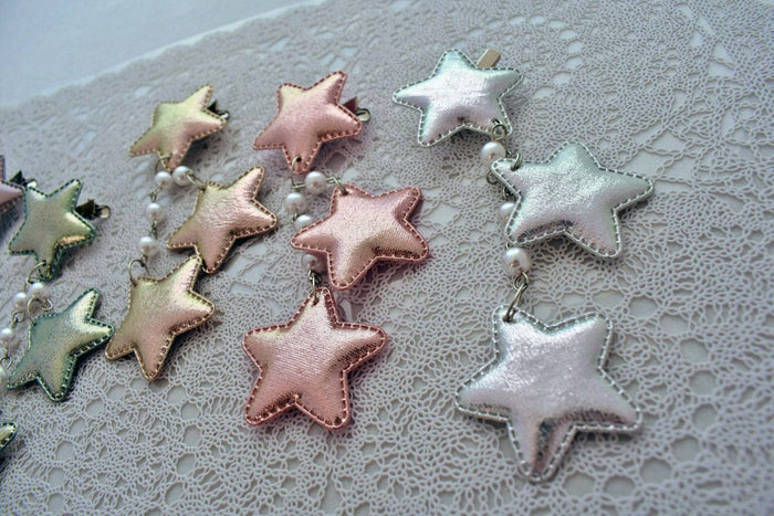 2-Way Metallic Star Clips (6 Colors) - Lolita Collective