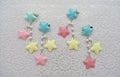 2-Way Multi Pastel Star Clips (4 colors) - Lolita Collective