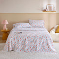 3-Piece Twin XL 100% Cotton Pigment Printed Sheet Set,Happy Bows