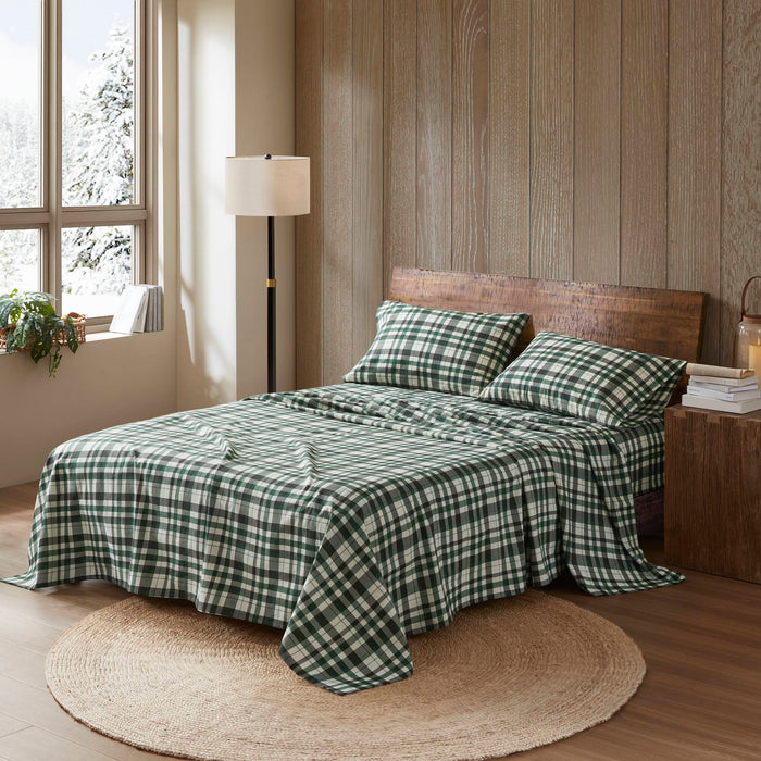 4 Pieces Queen 100% Cotton Printed Sheet Set,Finton