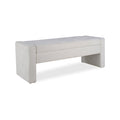 50' Modern Upholstered Storage Bench with Tufted Seat, Fabric Ottoman Bench for Bedroom, Entryway, or Living Room, Soft Close Hinge