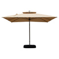 9 ft. Aluminum Cantilever Tilt Patio Umbrella with Center Pole, Beige (Base Not Included)