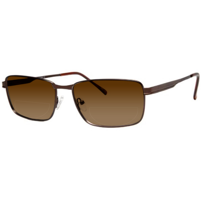 Sunglasses / Brown Matte / Top .50 - Bottom 1.50