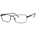 Clear Reading Glasses / Black Matte / Top .50 - Bottom 1.50