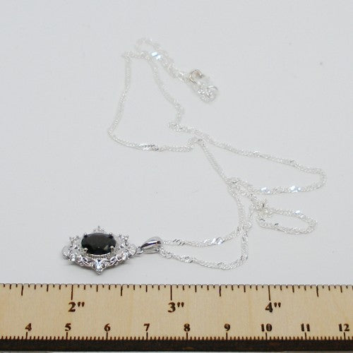Almandine Garnet Pendant Necklace