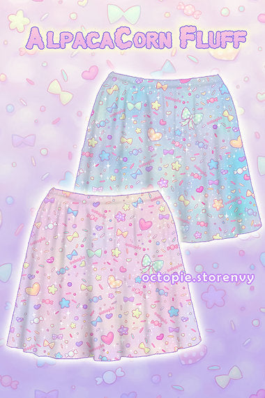 AlpacaCorn Fluff Skater Skirt