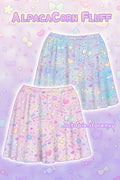 AlpacaCorn Fluff Skater Skirt