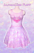 AlpacaCorn Fluff Sleeveless Skater Dress