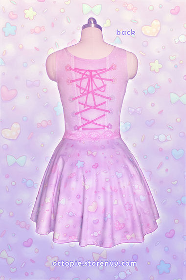 AlpacaCorn Fluff Sleeveless Skater Dress
