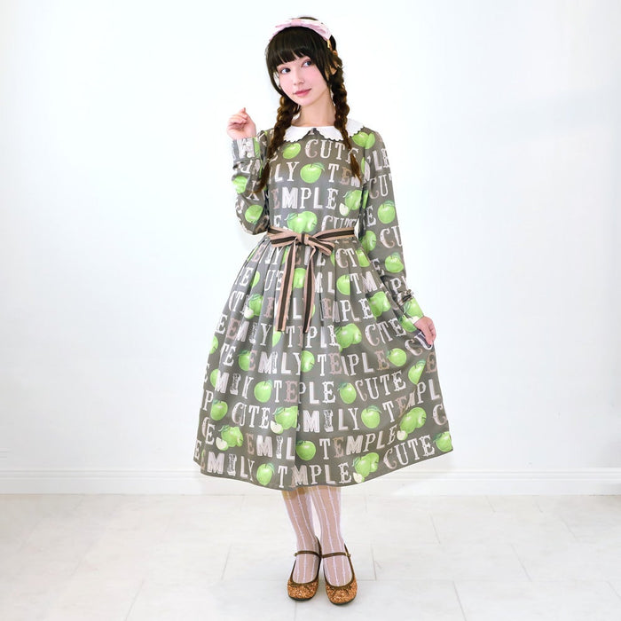 Alphabet Apple Onepiece Dress