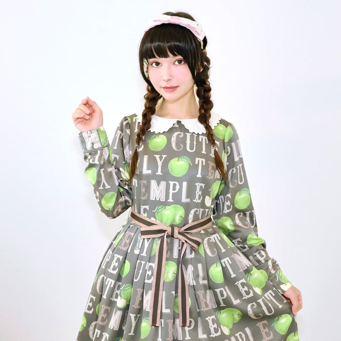 Alphabet Apple Onepiece Dress