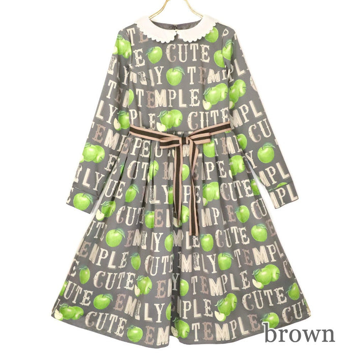 Alphabet Apple Onepiece Dress