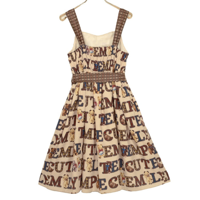 Alphabet Bears Sleeveless Dresss