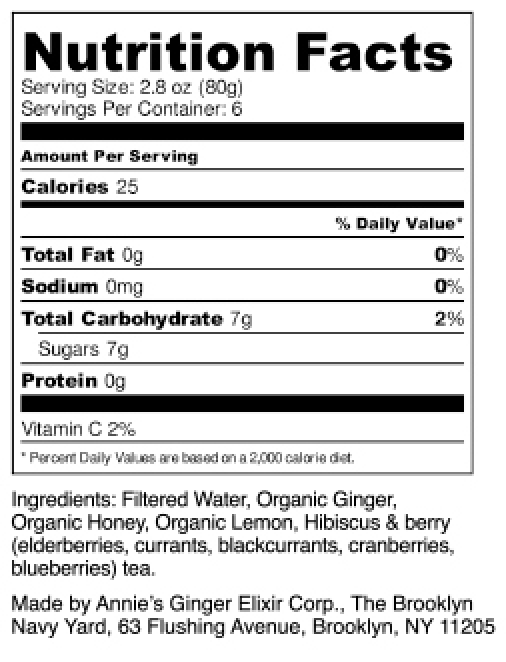 Annie's Ginger Elixir Large/17oz