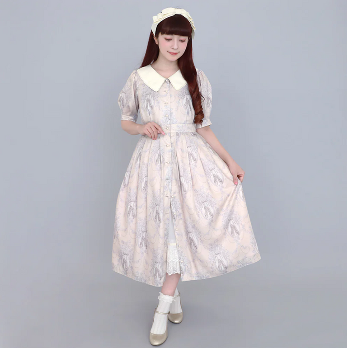Arabesque Front Button Dress