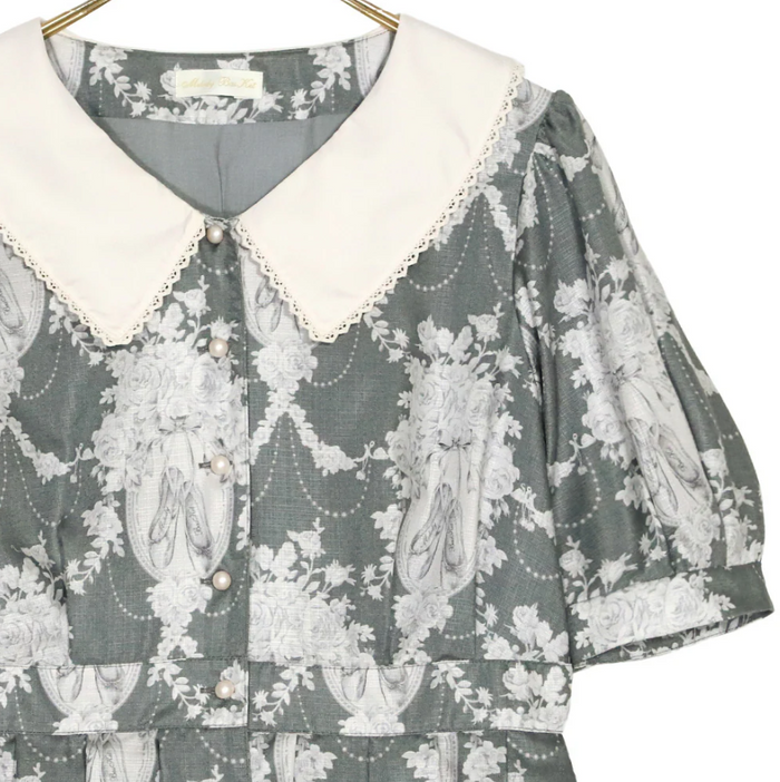 Arabesque Front Button Dress