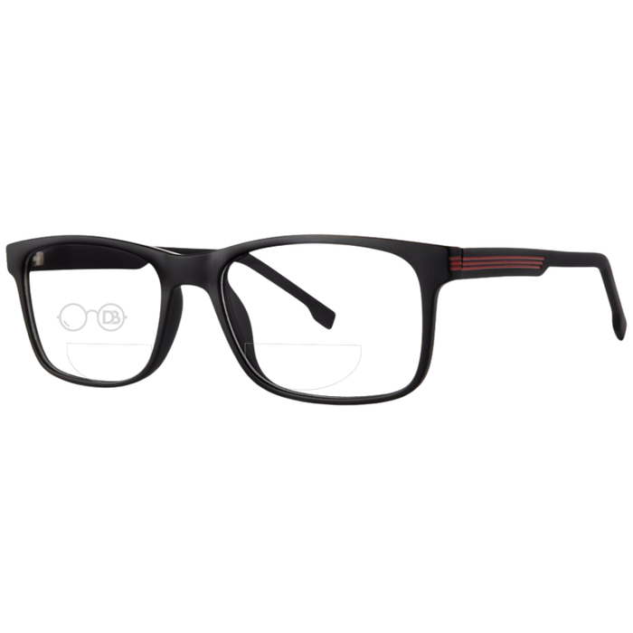 Black Matte / Red / Top .50 - Bottom 1.50