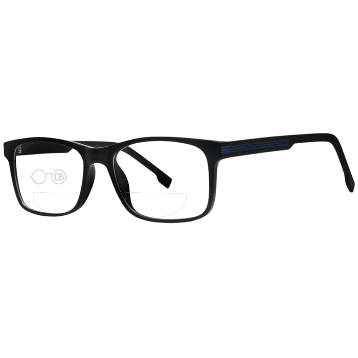 Black Matte / Blue / Top .50 - Bottom 1.50