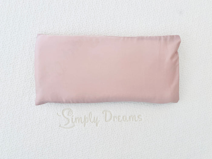 rose pink organic bamboo lyocell baby pillowcase