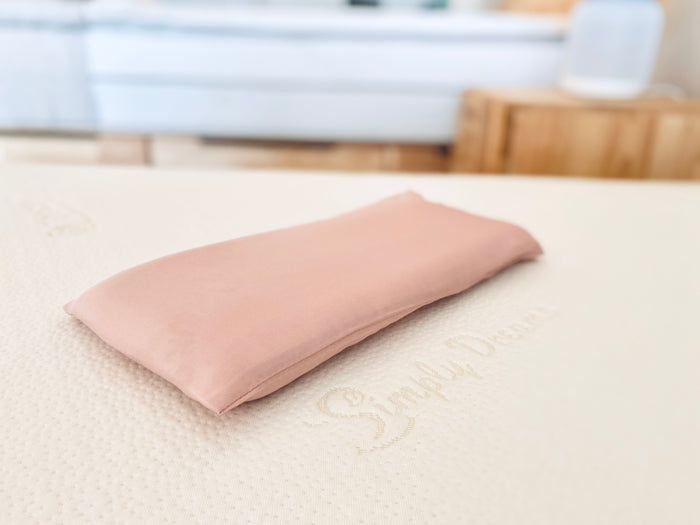 pink baby pillowcase made of organic bamboo lyocell