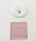 pink organic bamboo lyocell baby donut pillowcase