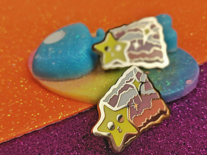 Bacon Shooting Star Enamel Pin