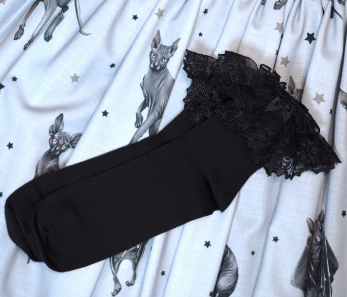 Bat Lace Socks