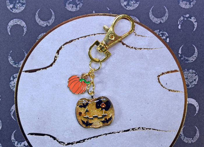 Bat Pumpkin Keychain - Lolita Collective