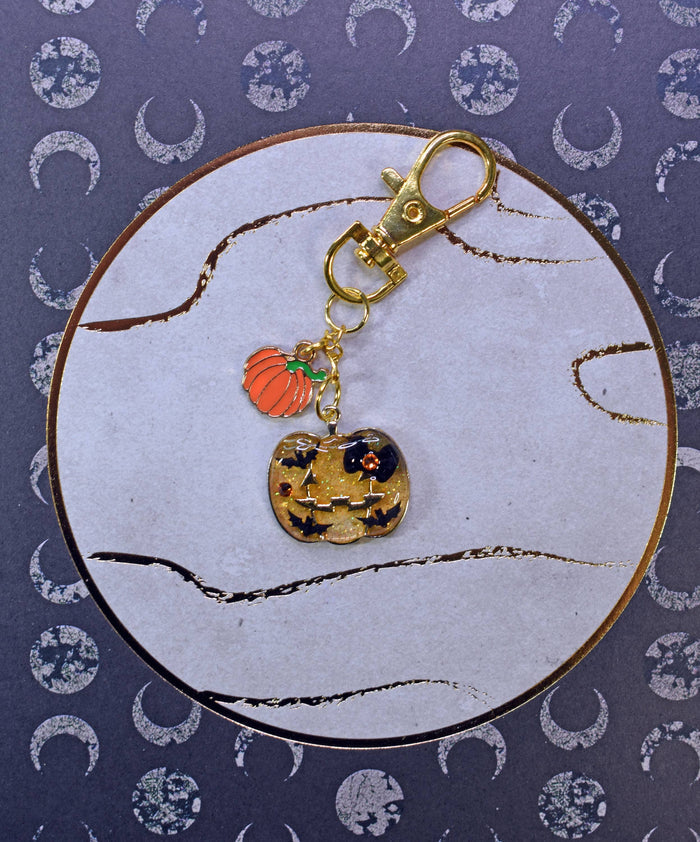 Bat Pumpkin Keychain - Lolita Collective