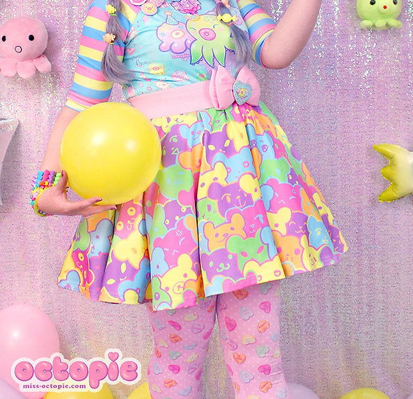 Bearie Rainbow Skater Skirt