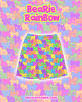 Bearie Rainbow Skater Skirt