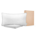 Bed Pillows for Sleeping, Set of 2, Queen Size Luxury Quality Hotel Pillows with Original Down Alternative Filling, Supportive and Fluffy, Bedding for Back, Stomach and Side Sleepers, White