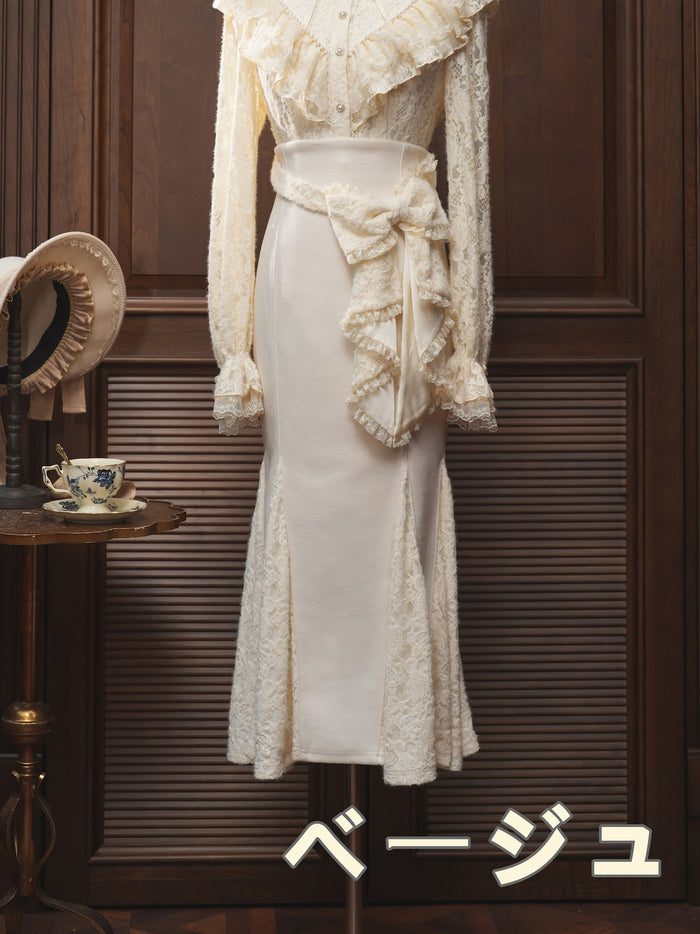 Belle La Donna Back Ribbon Mermaid Skirt