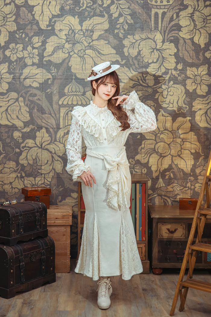 Belle La Donna Back Ribbon Mermaid Skirt