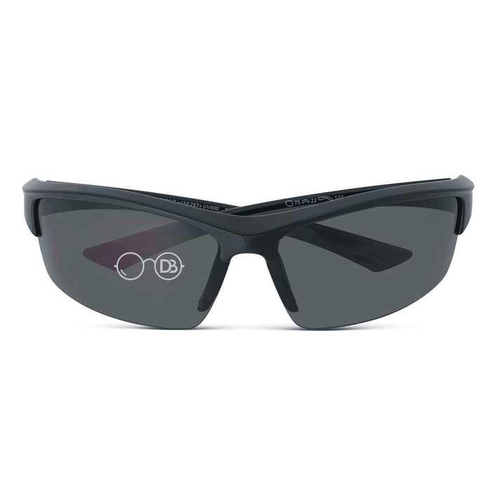 DebSpecs Bifocal safety sun readers Black front folded view