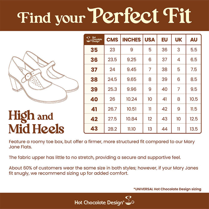 Black Moon Women's Mid Heels Mary Jane
