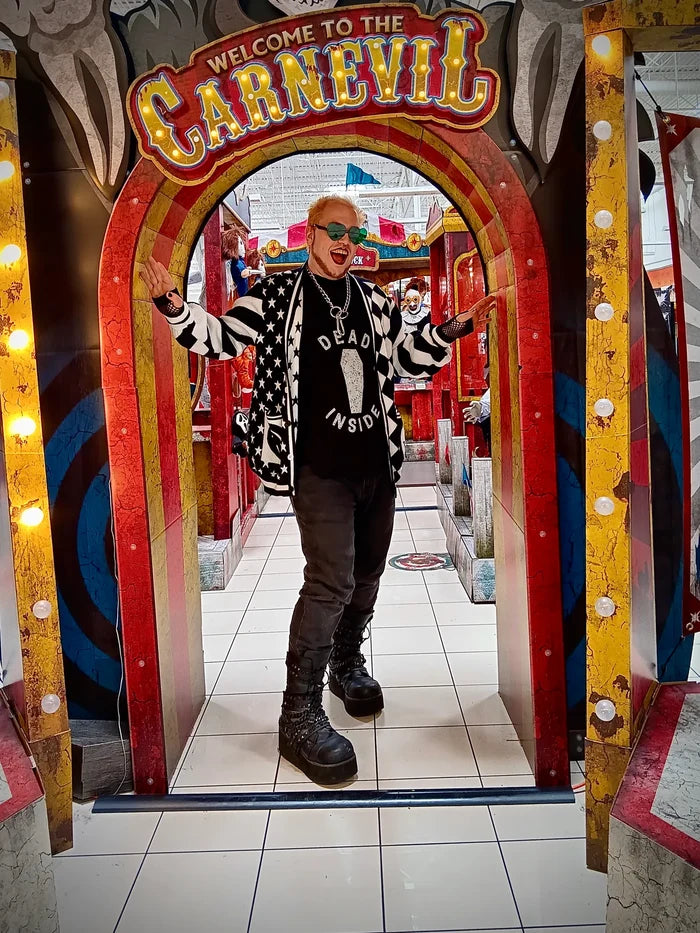 Black & White Clown Cardigan