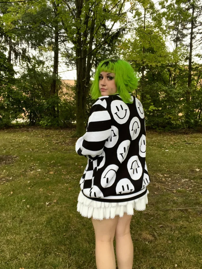 Black & White Clown Cardigan