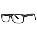 Clear Reading Glasses / Black Fade / +4.00
