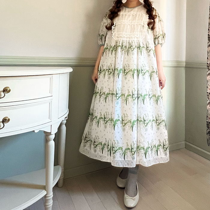 "Bouquet de Muguet" Onepiece Dress