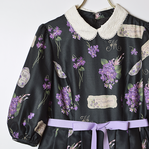 Bouquet of Violets Onepiece Dress