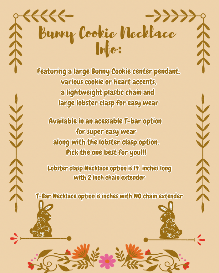 Bunny Cookie Necklace - 2