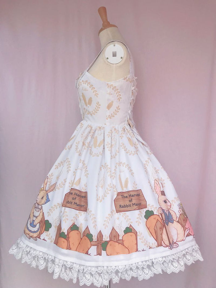 Bunny Farm Harvest Season Jumperskirt - Lolita Collective